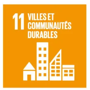tuile_01_04 Logo ODD 11 : Villes et communautés durables.